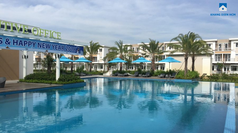Tiện ích hồ bơi phục vụ cư dân về sinh sống trong khu Lovera Park - Khang Điền HCM