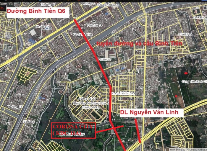 Tháng 6/2018 khởi công xây dựng Cầu Bình Tiên (đường Song Hành QL50) sẽ là đồn bẫy cho BĐS khu Tây - Khang Điền HCM