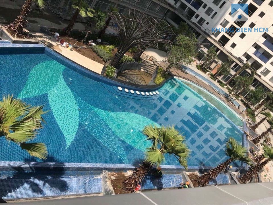 Hồ bơi dự án căn hộ Jamila nhìn từ trên cao - Khang Điền HCM
