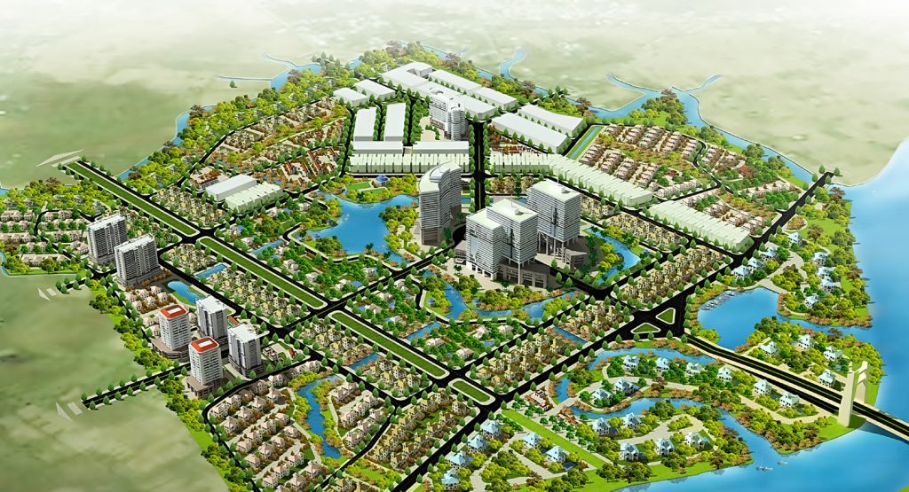 Phối cảnh dự án The Green Village - KDC Phong Phú 2 của BCCI (nay đổi tên thành công ty nhà Khang Phúc).