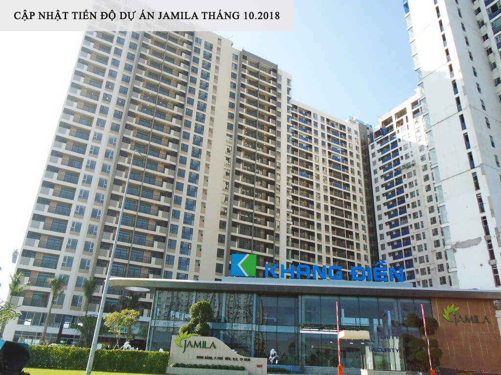 Cổng chính đi vào sảnh dự án căn hộ Jamila Khang Điền đã được hoàn thiện - Khang Điền HCM