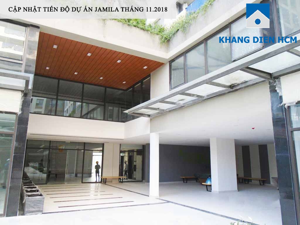 Sảnh Block C của dự án Jamila đã hoàn thiện - Khang Điền HCM