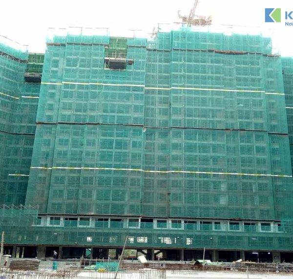 Block C và D đang thi công Bê Tông dầm sàn tầng 21, đây cũng là 2 Block xây dựng đầu tiền và nhanh nhất tại dự án này - Khang Điền HCM