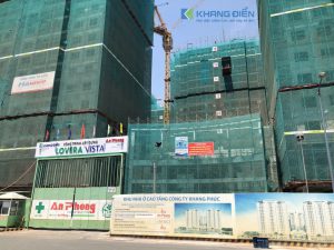 Cổng chính đi vào sảnh căn hộ Lovera Vista mặt tiền đường 19 ( lộ giới 30m) - Khang Điền HCM