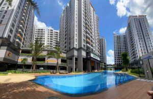 Hồ bơi tại dự án Lovera Vista Bình Chánh đã sẵn sàng - Khang Điền HCM
