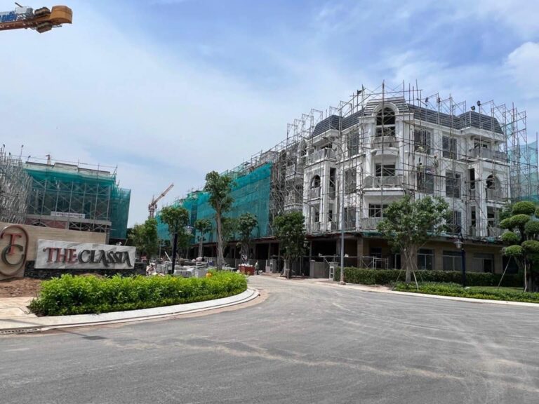Nhà thầu An Phong đang tiến hành xây dựng dự án The Classia Phú Hữu