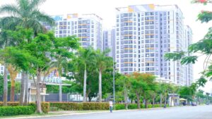 Căn hộ Lovera Vista với View hướng Đông Nam trực diện Khu nhà phố Lovera Park và công viên trung tâm - Khang Điền HCM