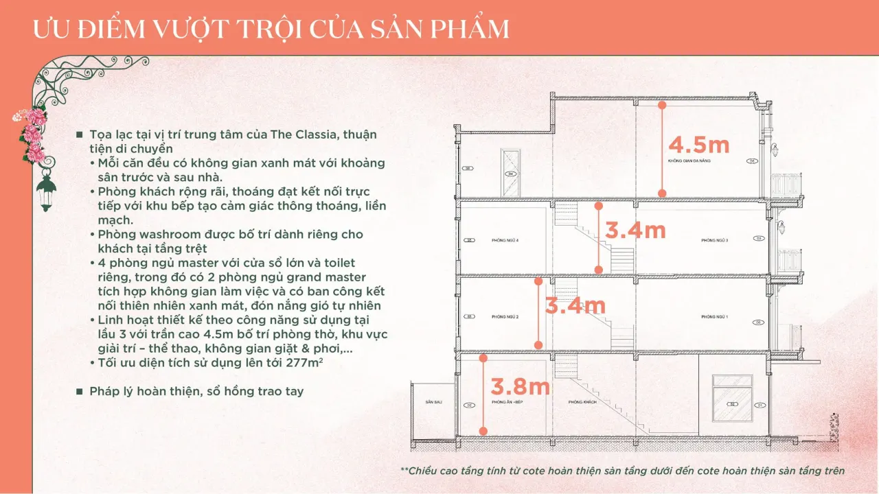 Ưu điểm của The Classia