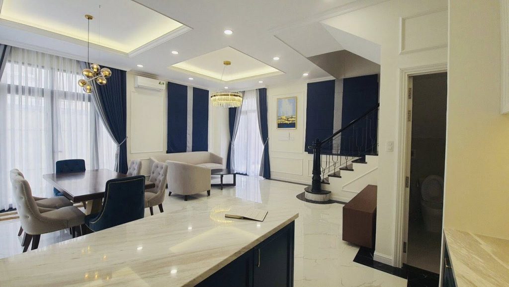 Nội thất tầng trệt Biệt thự Song lập Verosa Park Khang Điền